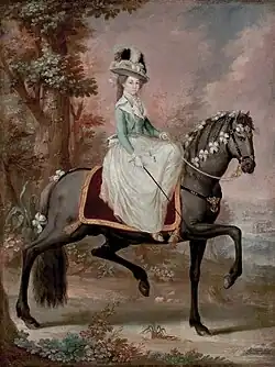 Dama a caballo (1785) MAP