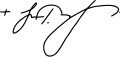 Jose Fuerte Advincula's signature