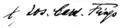 Josef Richard Frings's signature