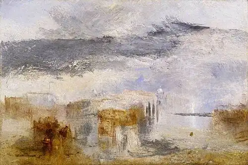 Venice, Sunset, a Fisher by J.M.W. Turner