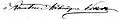 Joseph René Vilatte's signature