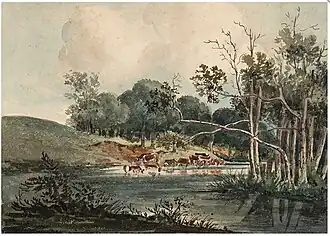 A juvenile work by William Joy: In Felbrig Park (1816)