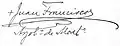 Juan Francisco Aragone's signature