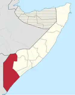 Location of Jubaland