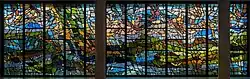 Henry Haig's window panels representing "Jubilation" at Clifton Cathedral (1972–73)