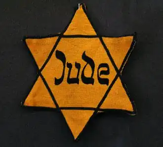 Yellow badge at the Jüdisches Museum Westfalen&nbsp;[de]