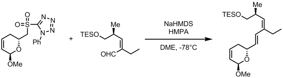 Julia olefination for callystatin A