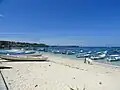 View of Jungut Batu Beach from the south side