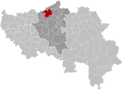 Location of Juprelle in Liège province