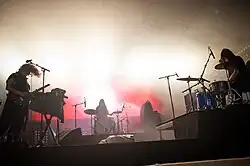 K-X-P performing at Flow Festival in Helsinki, August 2015.