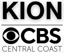 The letters KION above a line, below which is the CBS eye next to the letters CBS and the words "Central Coast" in thinner sans serif beneath