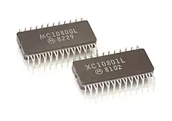 two member of the Motorola MC10800 family in ceramic QIP-48