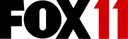 The Fox network logo in black next to a red sans serif numeral 11.