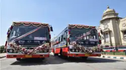 KSRTC Ashwamedha Classic bus on its inauguration day