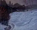 Norwegian Landscape. (Winter Landscape), 1908–1910, oil on canvas, Art Museum of Estonia