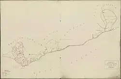 Map of the Dutch possessions on the Coast of Guinea in 1859