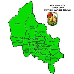 Location within South Sulawesi