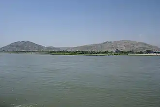 Kabul River in Behsood Bridge Area, Jalalabad, 2009