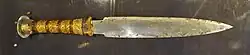 The iron dagger, found on Tutankhamun's body; has since been relocated to the Grand Egyptian Museum