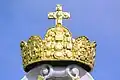 The crown on the Imperial Chancellery Wing (Reichskanzleitrakt) of the Hofburg in Vienna