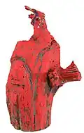Twitch, n. a. colored wood, height 46&nbsp;cm MNMA, Jagodina