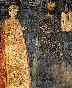A fresco in a church