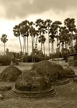 Buddhist Archeological excavations at Kandarodai in Jaffna, ruins dated to the 9th century AD.[citation needed]
