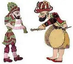 Image 44Karagöz and Hacivat are the lead characters of Turkish shadow play, popularized during the Ottoman period. (from Culture of Turkey)