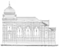 Side-view plan of the Kenesa, 1911