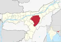 Location in Assam
