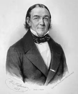 Lithograph of Carl Friedrich Naumann