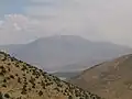 View of Lake Van and Mount Artos seen from the monastery