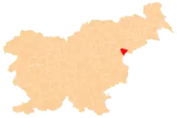 The location of the Municipality of Rogaška Slatina