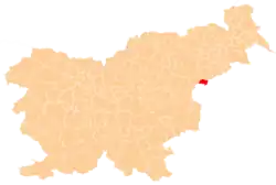 The location of the Municipality of Rogatec