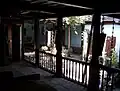 Wooden Wada house courtyard, Mahatrastra.