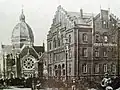 The former synagogue and the city bath, early 20th century