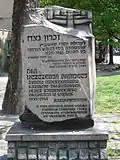 Memorial to Holocaust victims from Katowice