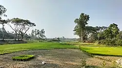 Kaunai river in Bamongaon, Barhatta