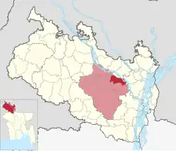 Location of Kaunia