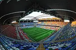 An interior view of Kadir Has Stadium.