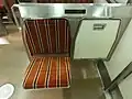 Stowable spare seats, Keihan 3000 series.