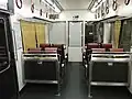 The interior of driving car 8059 in September 2014