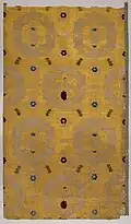 Late 15th century Italian silk velvet panel, with phoenix and plant motifs, from Keir Collection, now in Victoria and Albert Museum