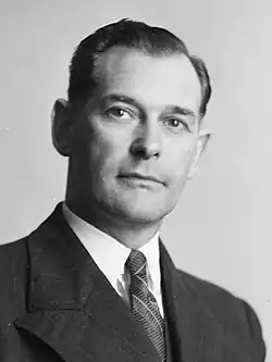 Black and white portrait photo of Holyoake in his mid 60s