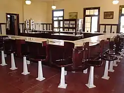 Restored restaurant at depot.