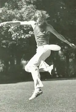 Image 6Frisbee player Ken Westerfield wearing drawstring bell bottoms in the late 1970s (from 1970s in fashion)