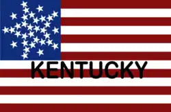 Flag used by Kentucky's delegates at the 1860 Republican National Convention[14]