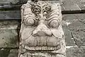 Kala carving on the stair railing