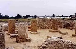 Remains of columns