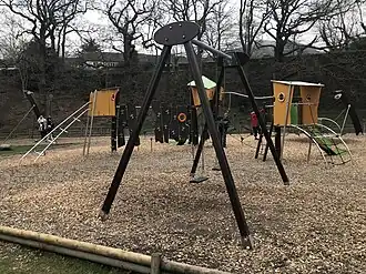 The playground at Fitz Park in Keswick, Cumbria